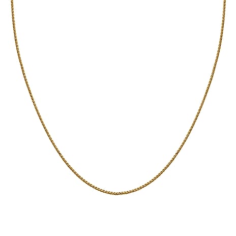 9K Yellow Gold High Finish Spiga Chain 20 Inch, 2.6 grams