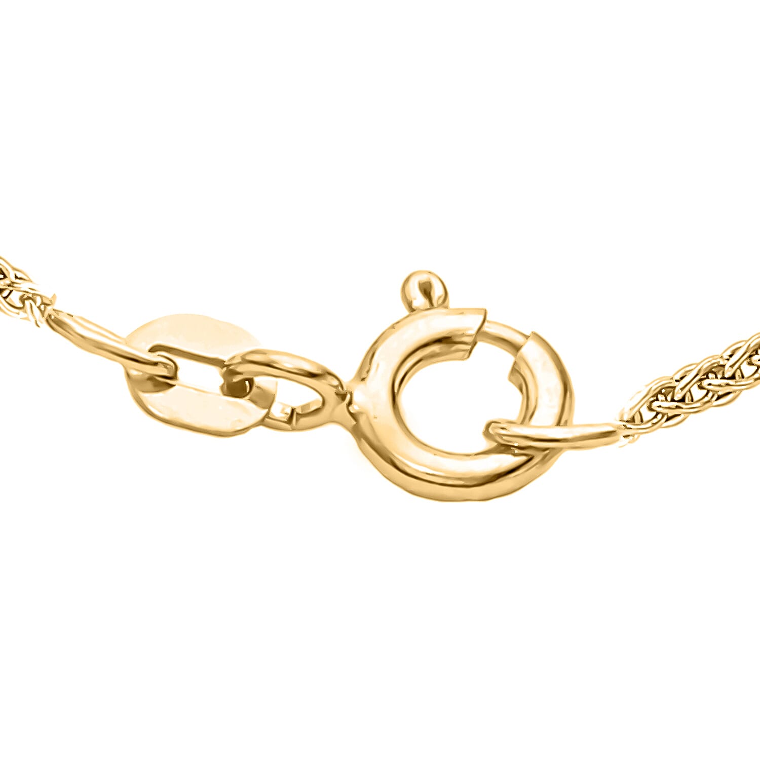 9K Yellow Gold High Finish Spiga Chain 20 Inch, 2.6 grams