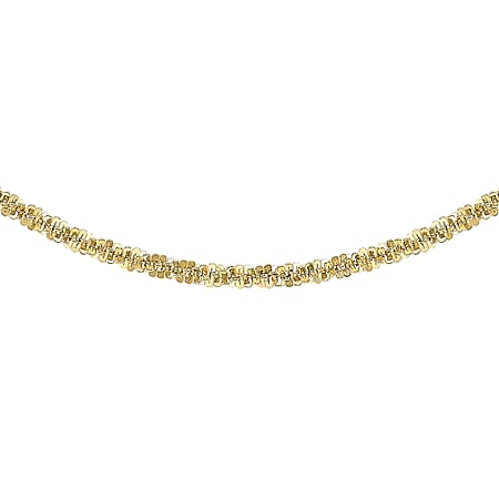 9K Yellow Gold 2.4 MM Tocalle Chain With Lobster Clasp 20 Inch Polished