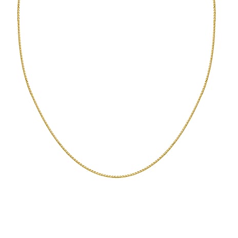 9K Yellow Gold High Finish Spiga Chain 22 Inch, 2.9 grams