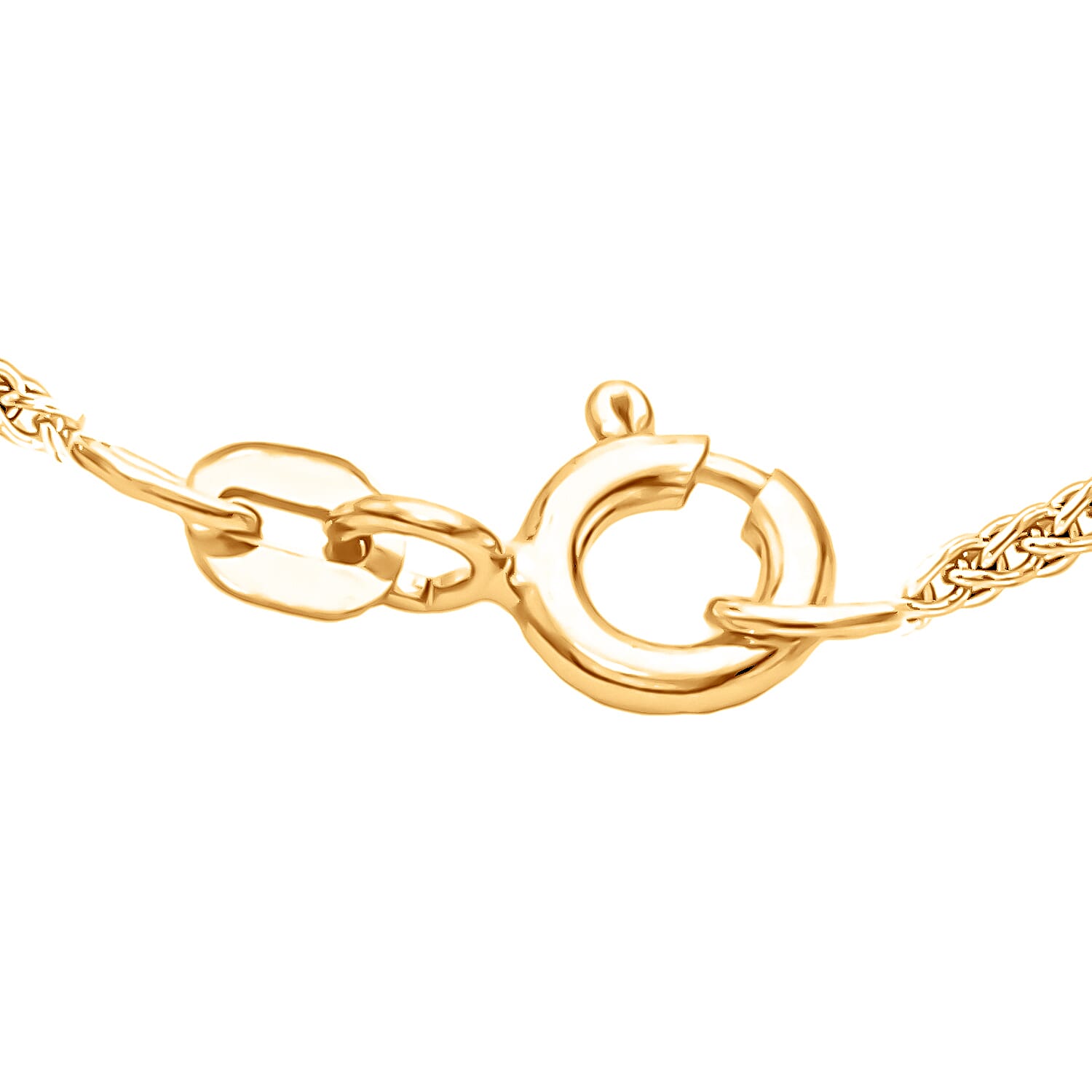 9K Yellow Gold High Finish Spiga Chain 22 Inch, 2.9 grams