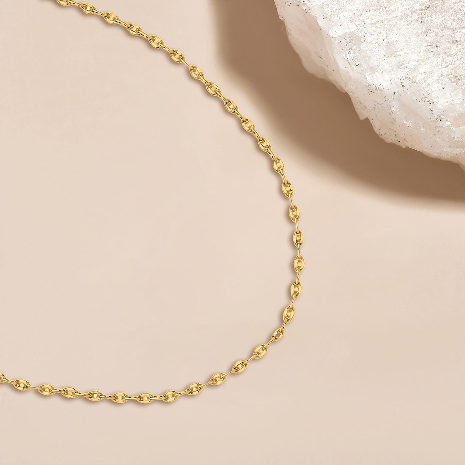 9K Yellow Gold High Finish Rambo Chain 24 Inch, 3 grams