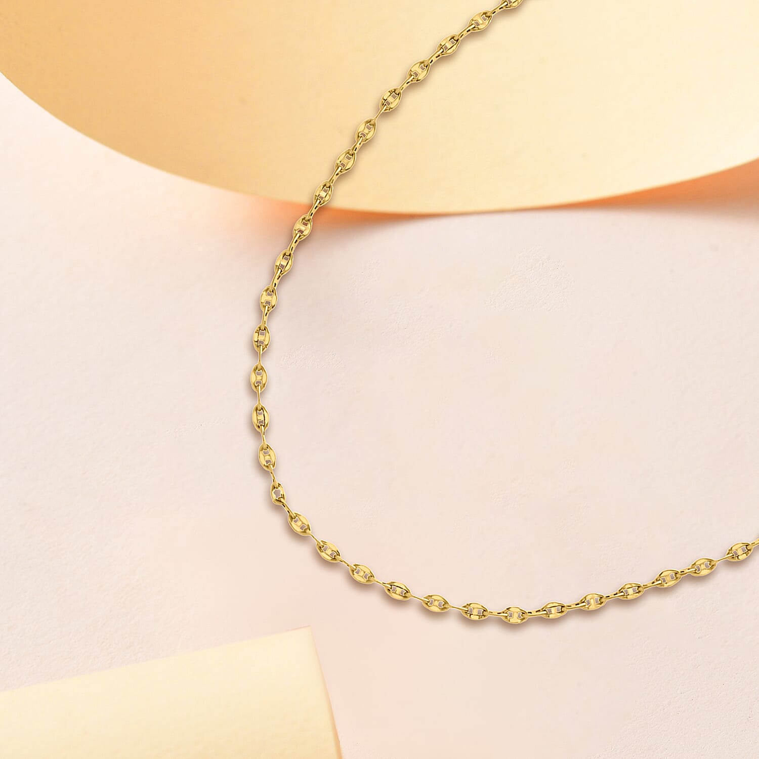 9K Yellow Gold High Finish Rambo Chain 24 Inch, 3 grams