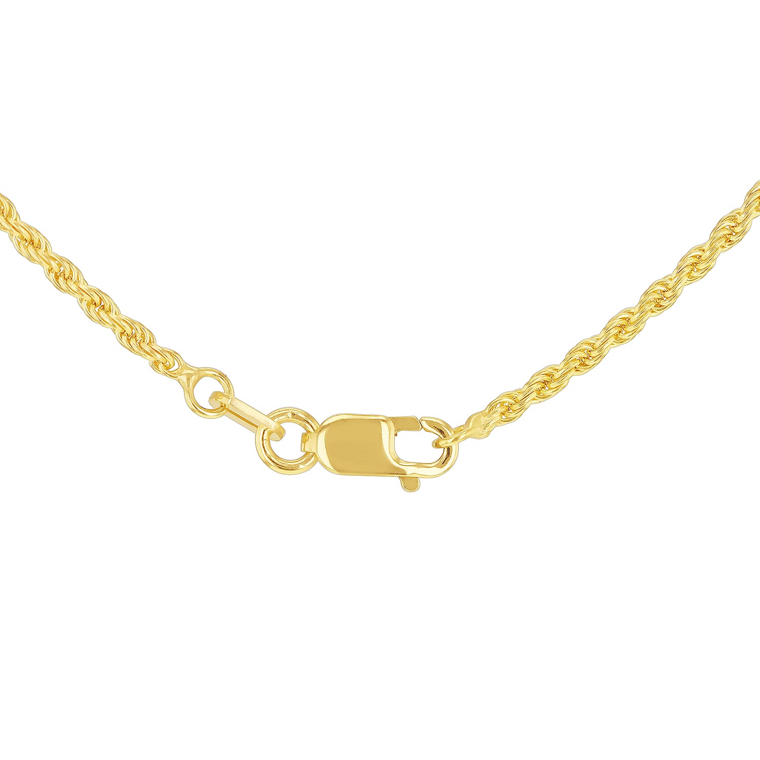 9K Yellow Gold High Finish Rope Chain 24 Inch, 5 grams