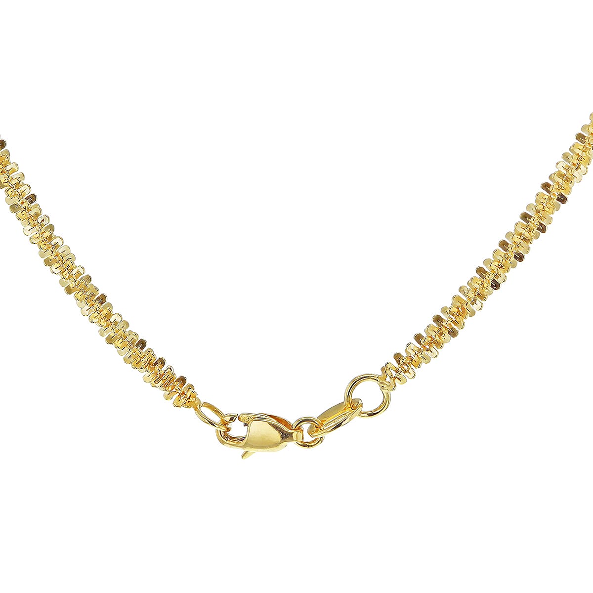 9K Yellow Gold High Finish 2.4MM Tocalle Chain 24 Inch, 4.1 grams