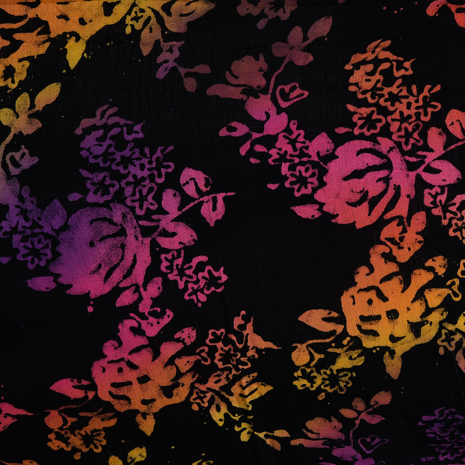 Bali Collection Printed Viscose Sarong (Size 160x115 Cm) - Black & Multi