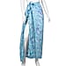 Bali Collection Handmade  Screen Printed Viscose Sarong (Size 165x120 Cm) - Sky Blue