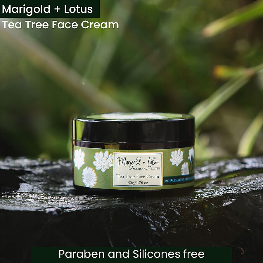 Marigold - Lotus Tea Tree Face Cream - 1.69 oz (50GM)