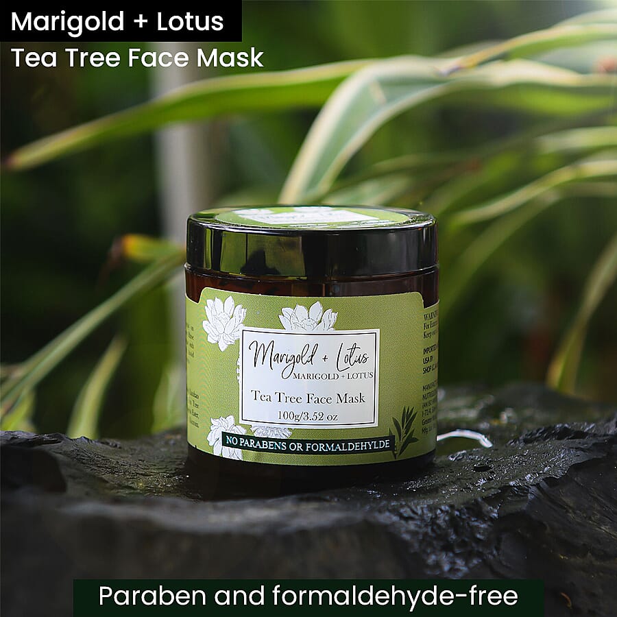 Marigold - Lotus Tea Tree Face Mask - 3.52 oz (100GM)