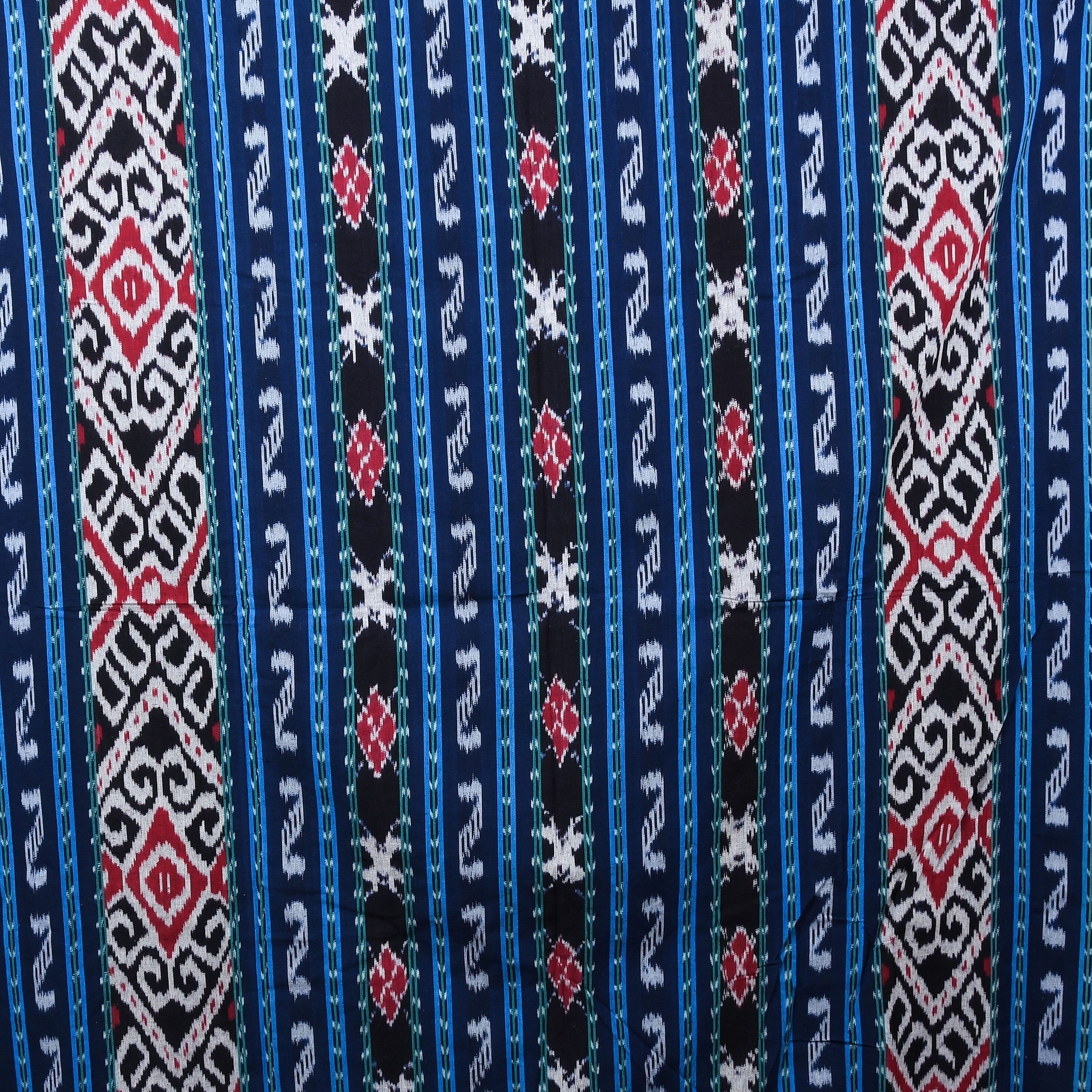 Bali Collection Tenun Throw in Toraja Motif  (Size 120X245Cm) - Navy & Multi