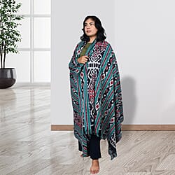 Bali Collection Tenun Throw in Animal Motif  (Size 116x230Cm) - Black and Yellow