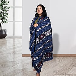 Bali Collection Tenun Throw in Animal Motif  (Size 116x230Cm) - Black and Yellow