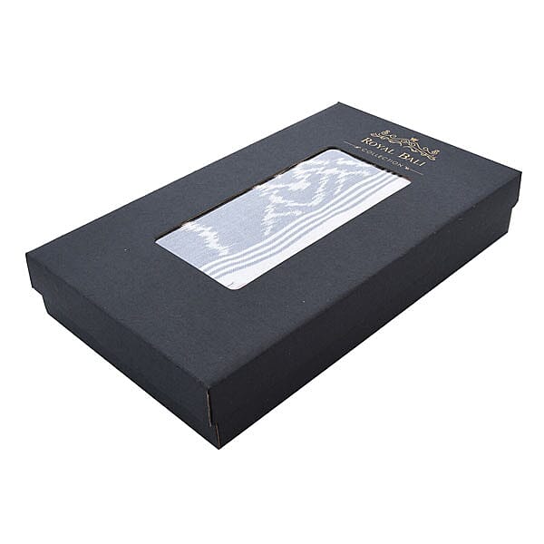 Bali Collection Tenun Throw in Animal Motif  (Size 120x238Cm) - White and Black