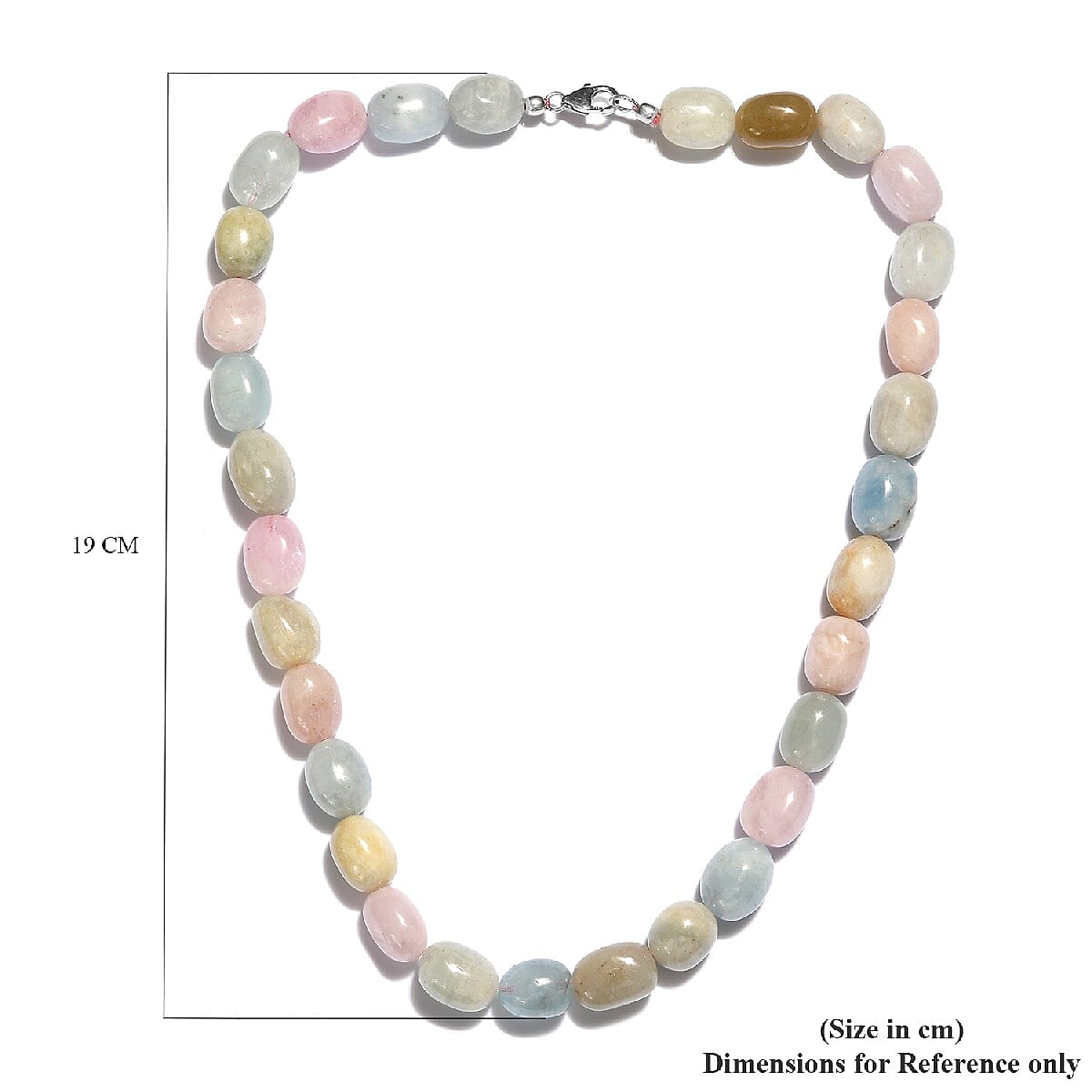 Limited Available- Very Rare Marropino Morganite and Espirito Santo Aquamarine Necklace (Size 20) in Platinum Overlay Sterling Silver 536.50 Ct