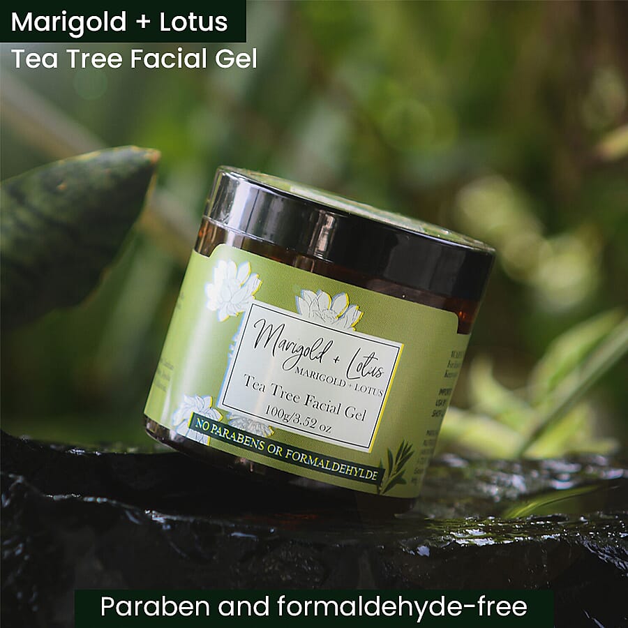 Marigold - Lotus- Tea Tree Facial Gel -3.52 oz (100GM)