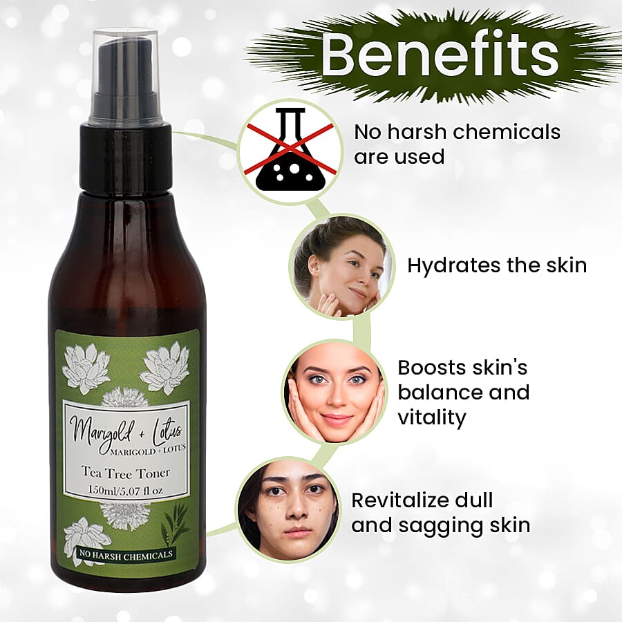 Marigold - Lotus Tea Tree Face Toner - 5.72 oz (150ML)