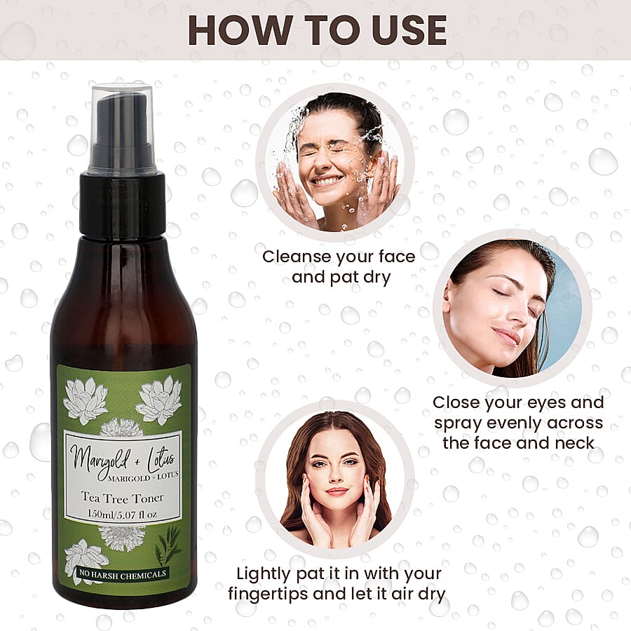 Marigold - Lotus Tea Tree Face Toner - 5.72 oz (150ML)