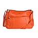 SENCILLEZ 100% Genuine Leather Crossbody Bag (Size 31x13x21cm) - Light Orange