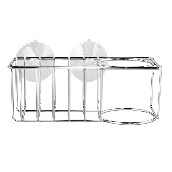 Set Of 2 - 2 in 1 Sink Caddy Organiser (Fits 1 Sponge and 1 Brush) (Size 18x8x7cm)