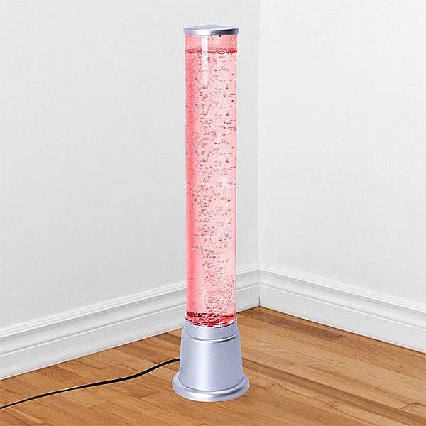 Sensory Bubble Lamp with Floating Fish Freestanding Mood Relaxing Decorative Therapeutic Light 60 Cms