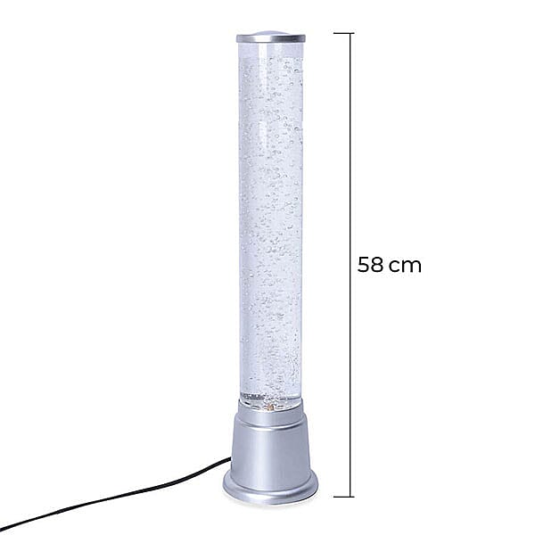 Sensory Bubble Lamp with Floating Fish Freestanding Mood Relaxing Decorative Therapeutic Light 60 Cms
