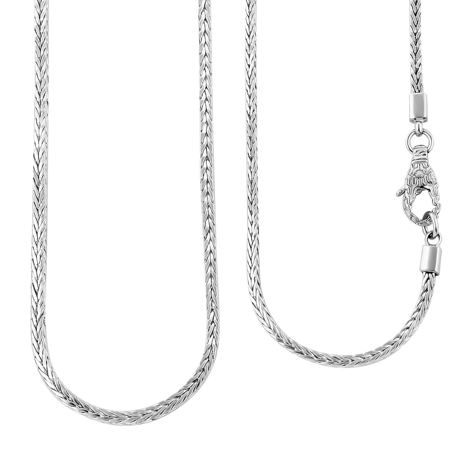 Sterling Silver Necklace (Size - 20),  Sliver Wt. 16.2 Gms