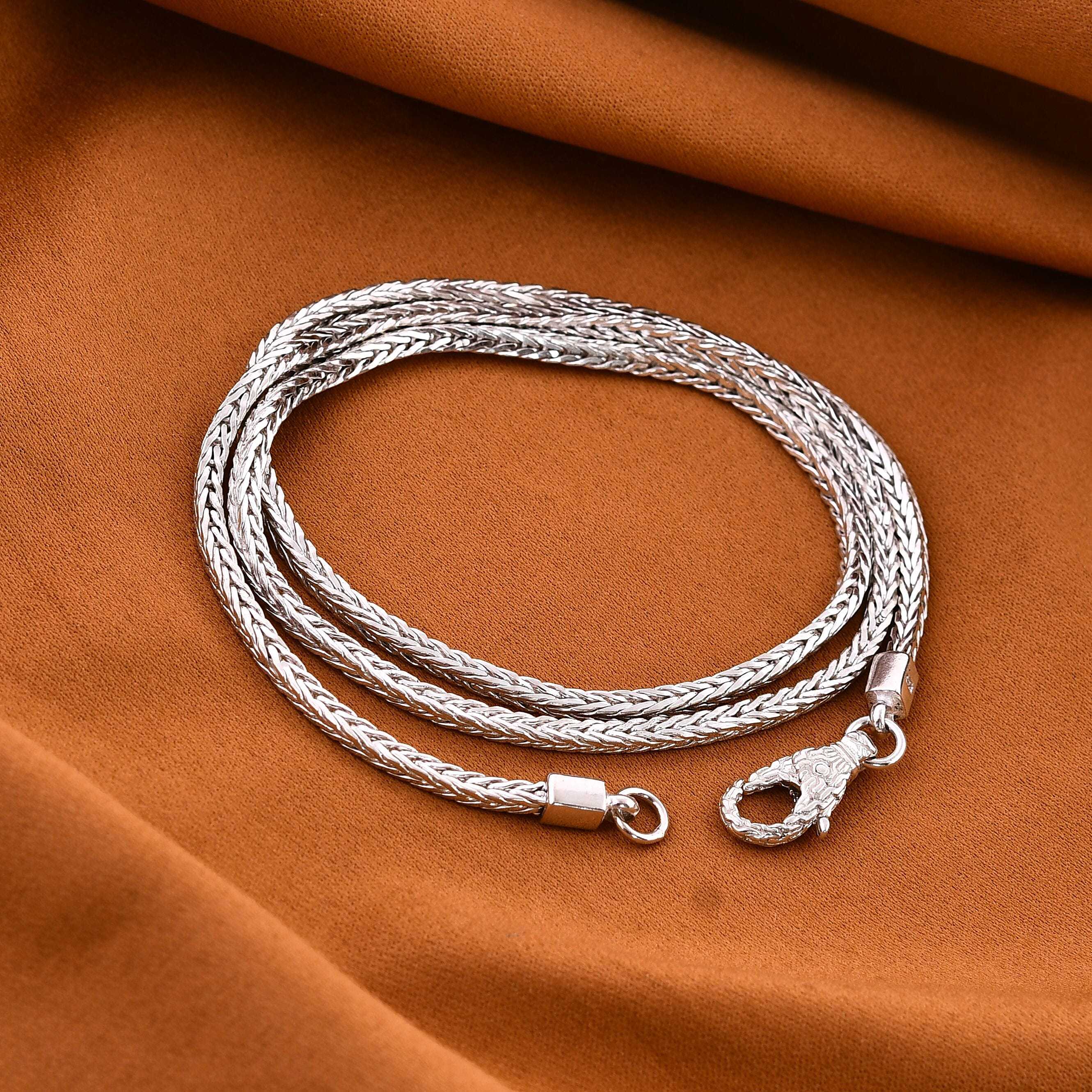 Sterling Silver Necklace (Size - 20),  Sliver Wt. 16.2 Gms