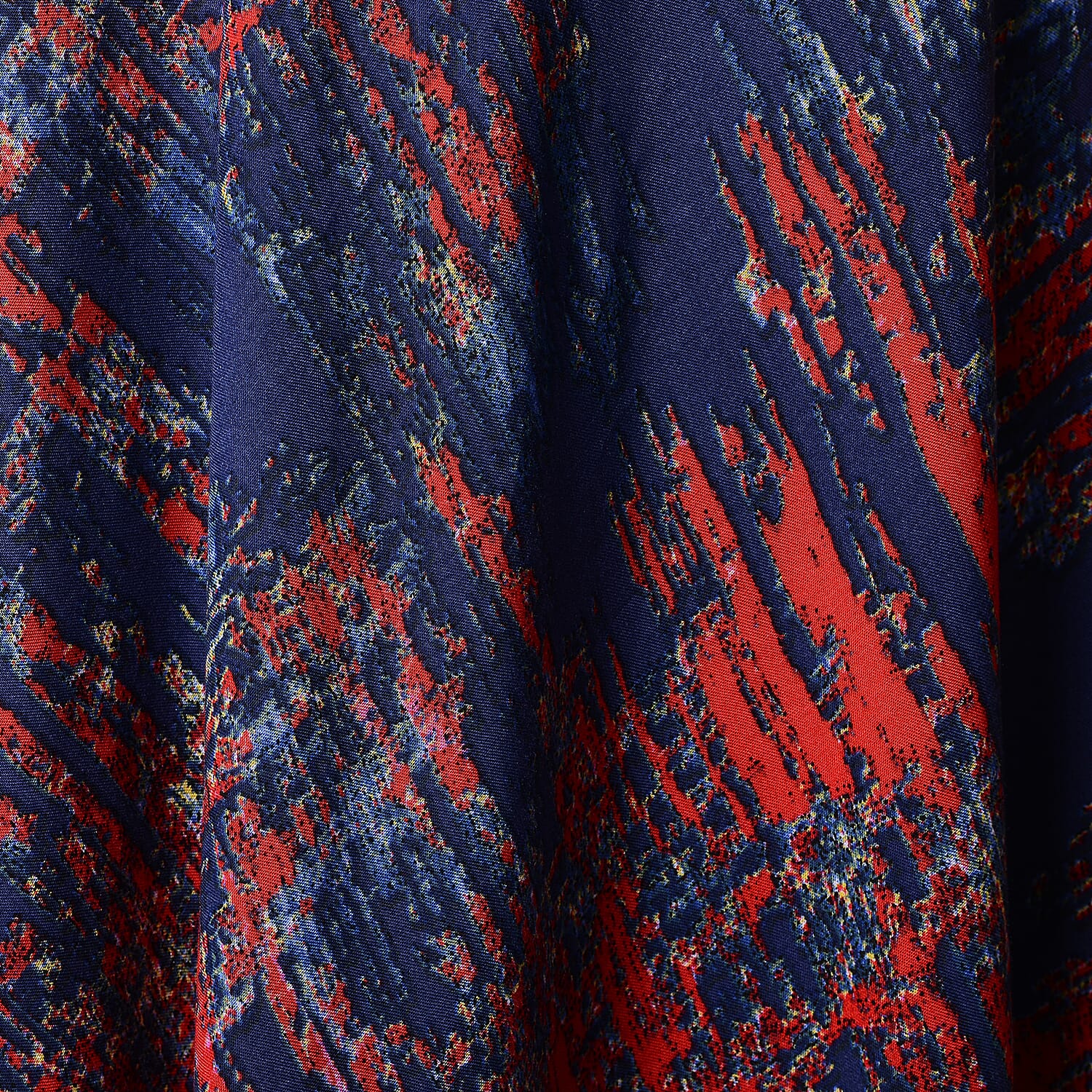 JOVIE Navy and Red Printed Sleeveless Dress (Size up to 20)