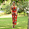 JOVIE Floral Pattern Smocked Halter Dress (Size 115x27 Cm - Up To Size 18) - Red & Multi