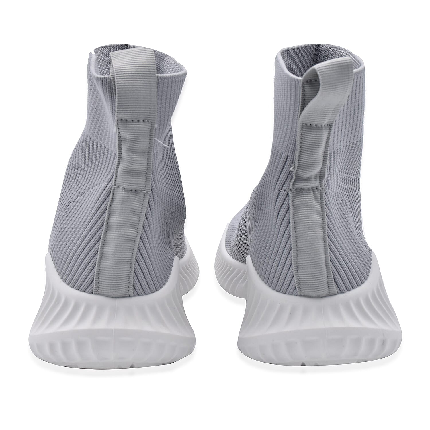 Grey Stretch Sock Trainers (Size 3)
