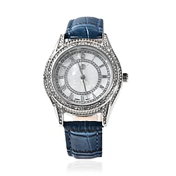 STRADA Japanese Movement Ladies Water Resistant Watch with Blue Strap