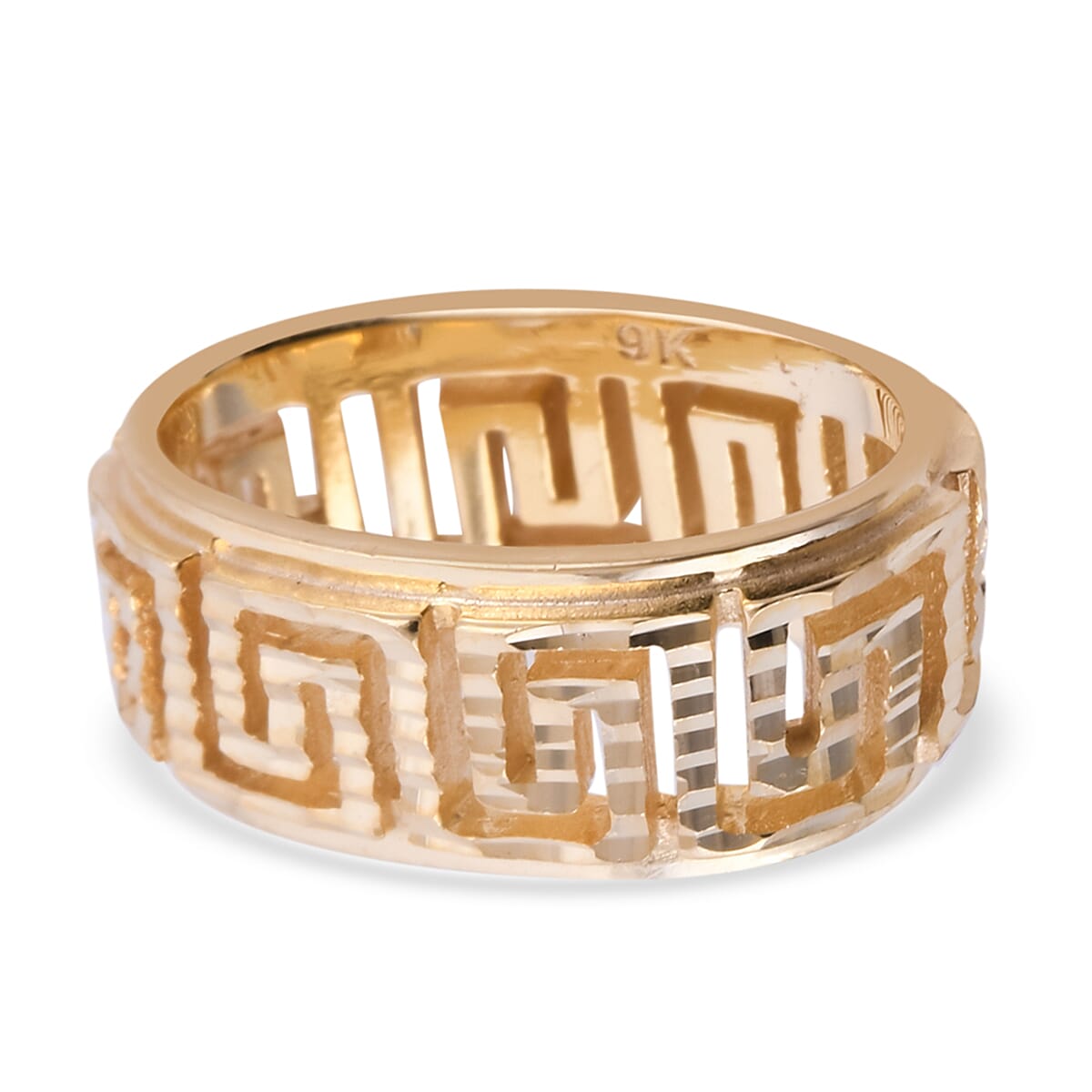 Royal Bali Collection 9K Yellow Gold Greek Key Pendant