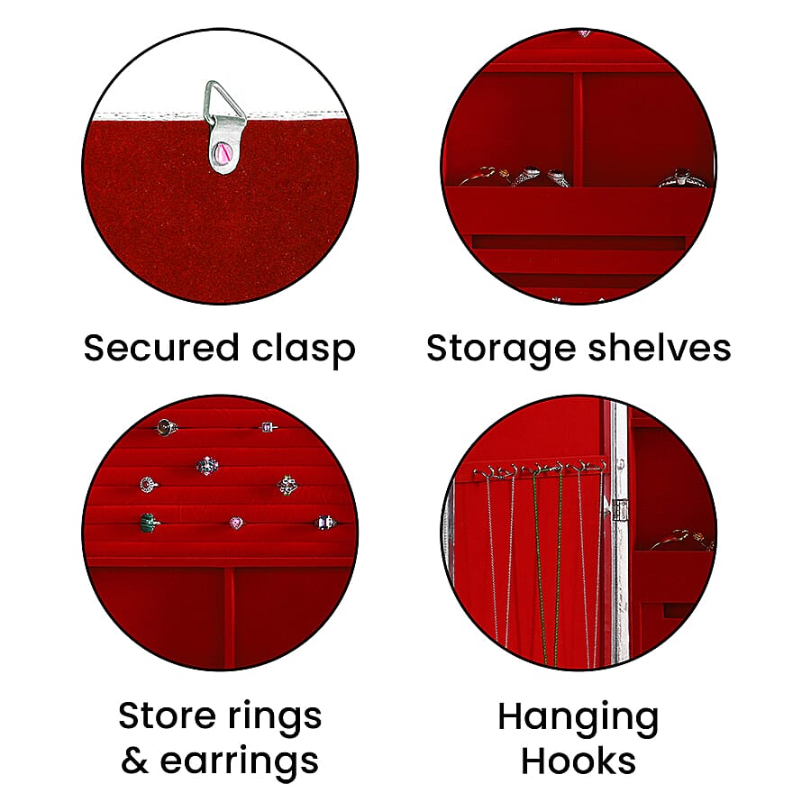 Embossed Collection Handcrafted Tree Oxidised Jewellery Box (Size 55.5X32.5X5 Cm) with Velvet Interior