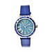 STRADA Japanese Movement Simulated Blue Sapphire Studded Water Resistant Watch with Dark Blue Colour Strap