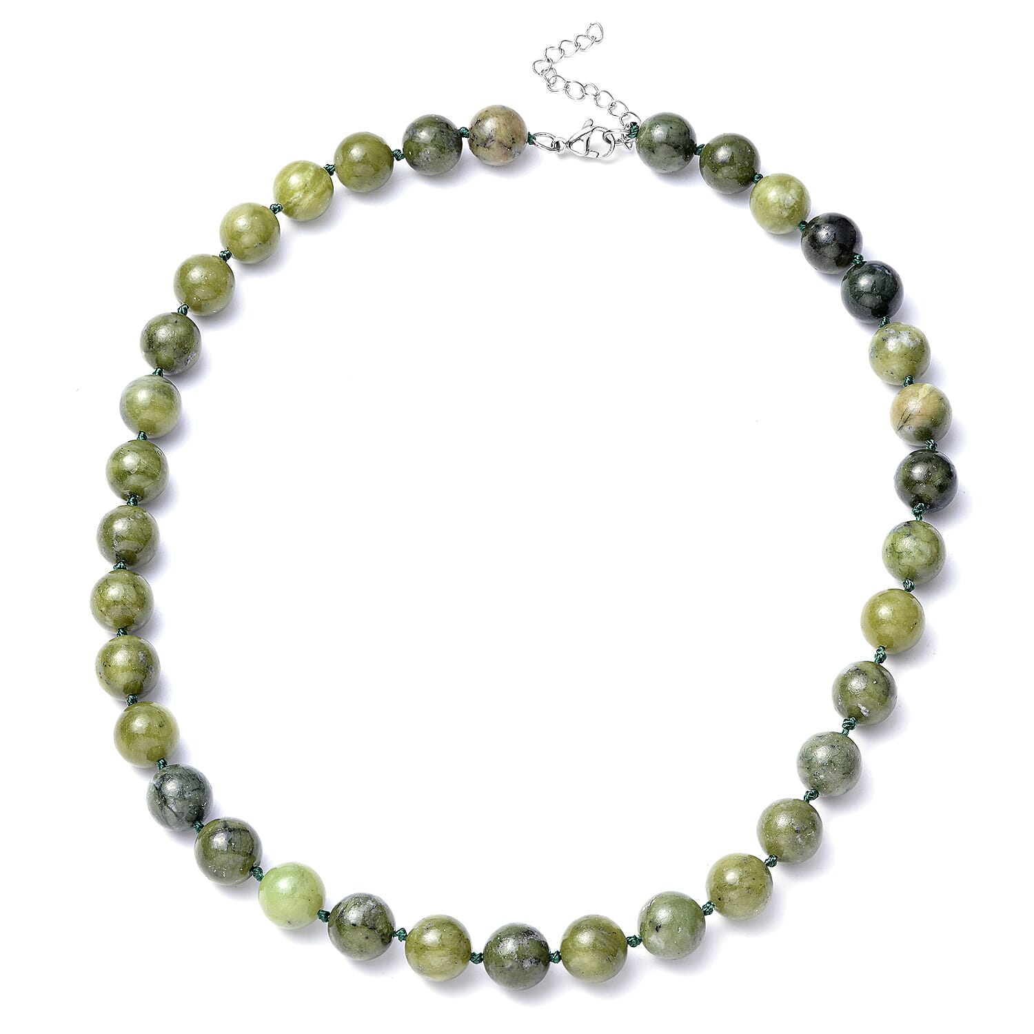 One Time Deal-Quartzite Beads Necklace (Size 20) in Stainless Steel 456.50 Ct.