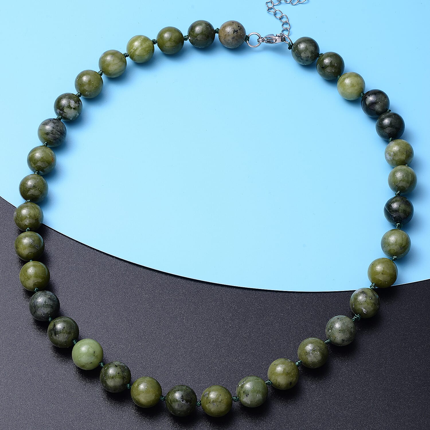 One Time Deal-Quartzite Beads Necklace (Size 20) in Stainless Steel 456.50 Ct.