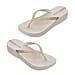 Ipanema Mesh Wedge Flip Flop in Ivory (Size 3)