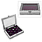 Ring Storage Box with Transparent Window and Purple Velvet Lining (Size 20x15x4.5cm)