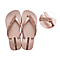Ipanema Glam Special Crystal Flip Flop in Rose Gold (Size 4)