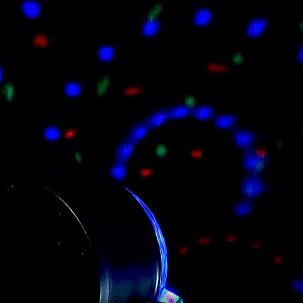 Disco Ball LED Party Light with Remote Control - Black