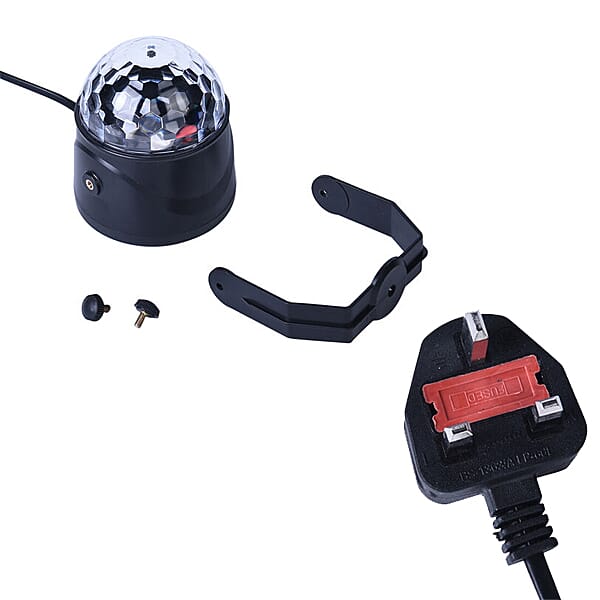 Disco Ball LED Party Light with Remote Control - Black