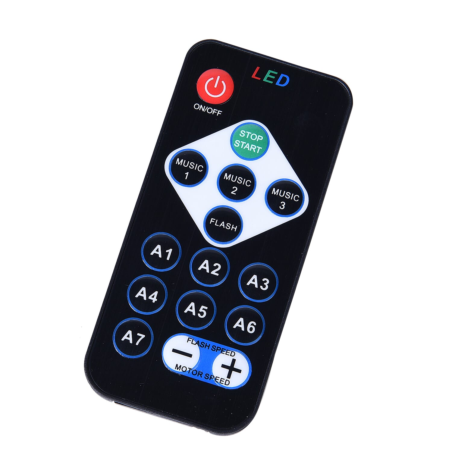 Disco Ball LED Party Light with Remote Control - Black