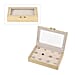 Royal Blue Stylish Ring Box with Glass Display & Anti-Tarnish Lining (Holds up to 100 Rings) – 10x7x2 cm