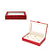 Portable Anti Tarnish Lining Jewellery Box with Glass Window (Size:26.7x17.8x5.5Cm) - Wine Red