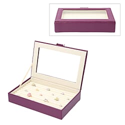 PU ring box with glass window