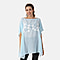 T-shirt with Embroidery - Light Blue