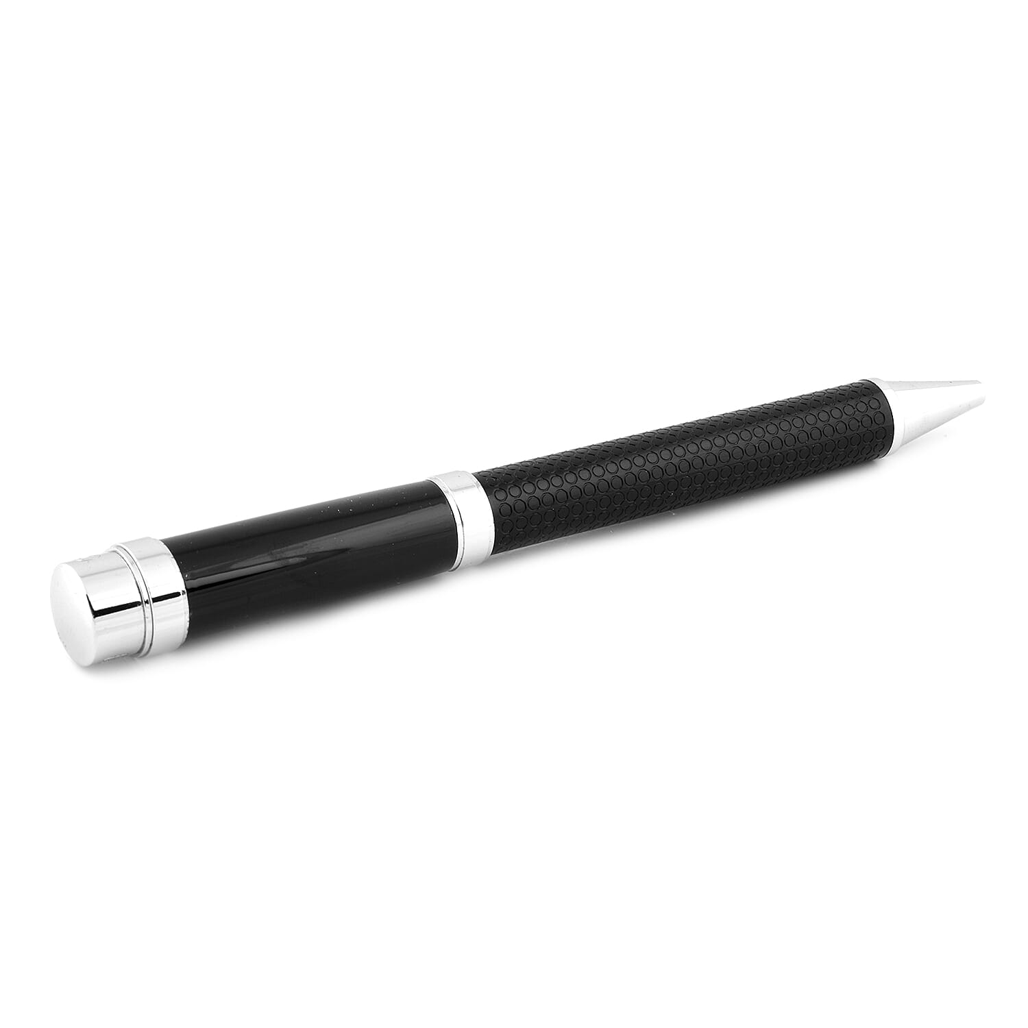 Cerruti Twist Mechanism Ball Pen Focus Silver Ring