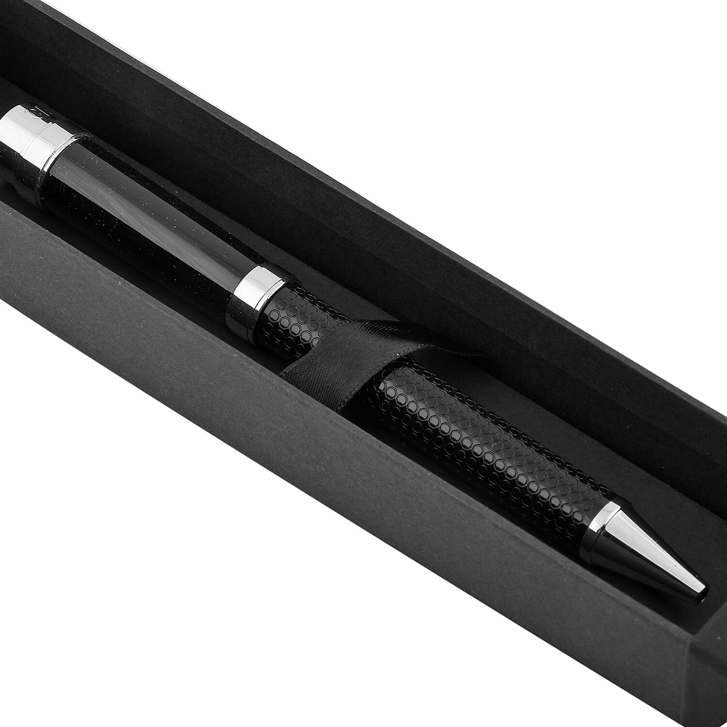 Cerruti Twist Mechanism Ball Pen Focus Silver Ring