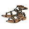 Ravel Parkes Gladiator Sandals with Stud Detailing and Double Strap Ankle Fastening (Size 3)
