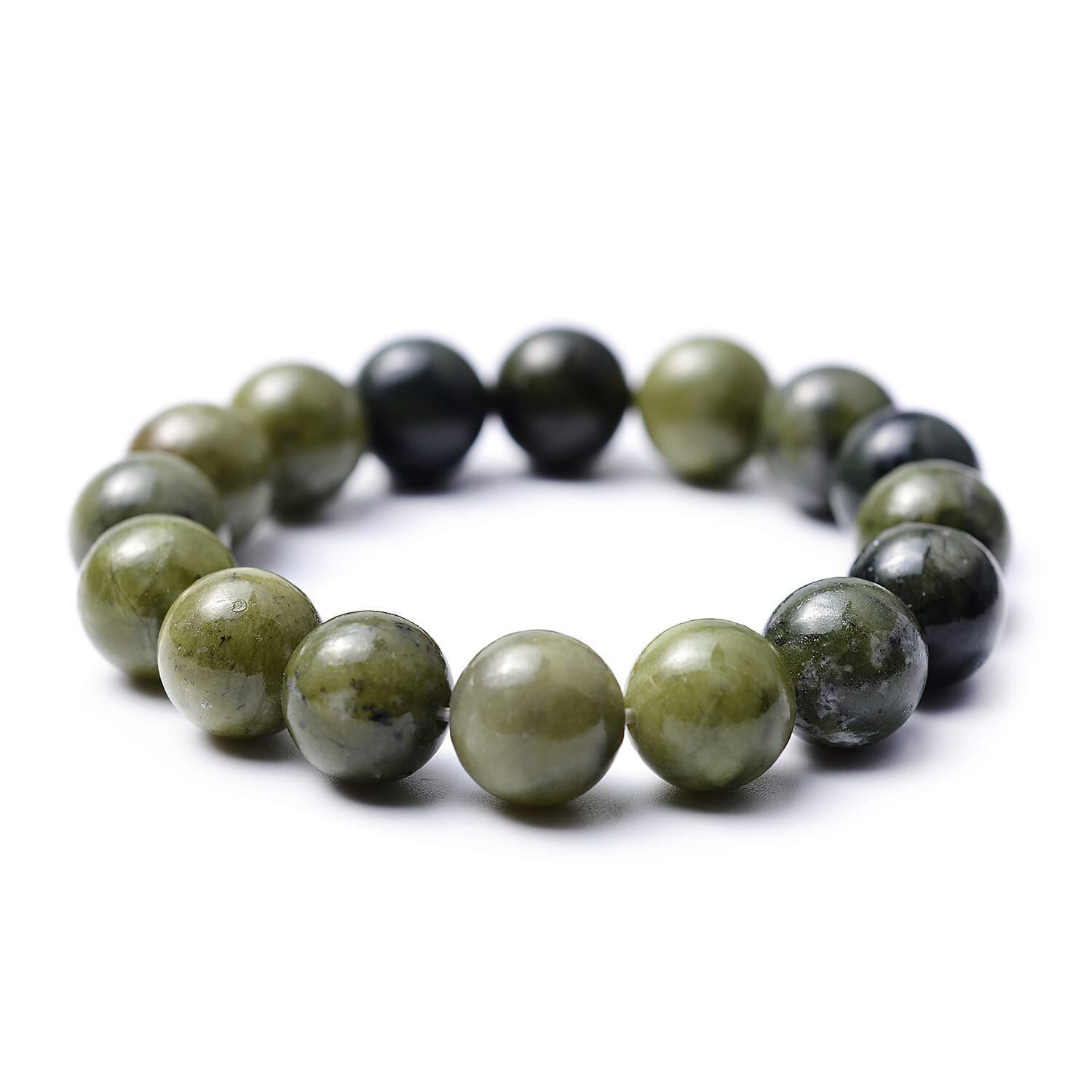 Quartzite Stretchable Beads Bracelet (Size 7) 207.00 Ct.